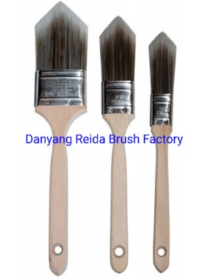 High Quality Wholesale Industrial Custom Corner 2 Inch Natural Pig Bristles Rubber Plastic Handle Wall Paint Brush