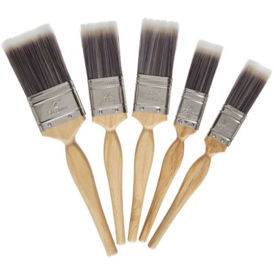 Chalk Paint Wax Brush 100% Natural Bristles Ergonomic Wood Handle